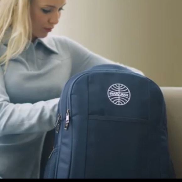 Pan Am Blue Retro Backpack - Picture 3 of 8